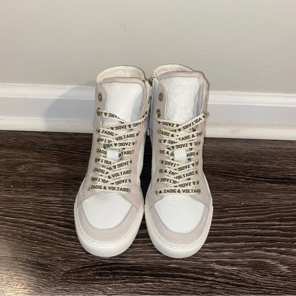 NEW - ZADIG & VOLTAIRE - High Flash Sneakers size 37 - Picture 2 of 3